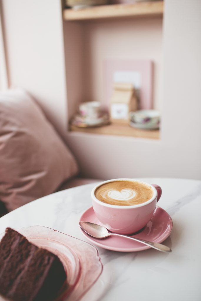 Sweet Laurel Bakery cake and tea shop latte